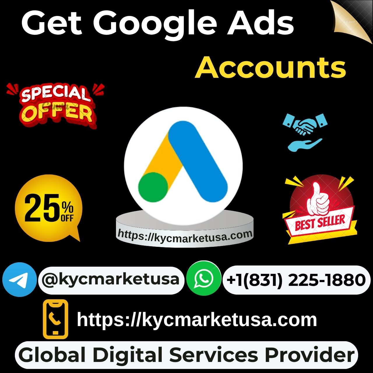 Get Google Ads Accounts –100% Active & US, UK Verified…